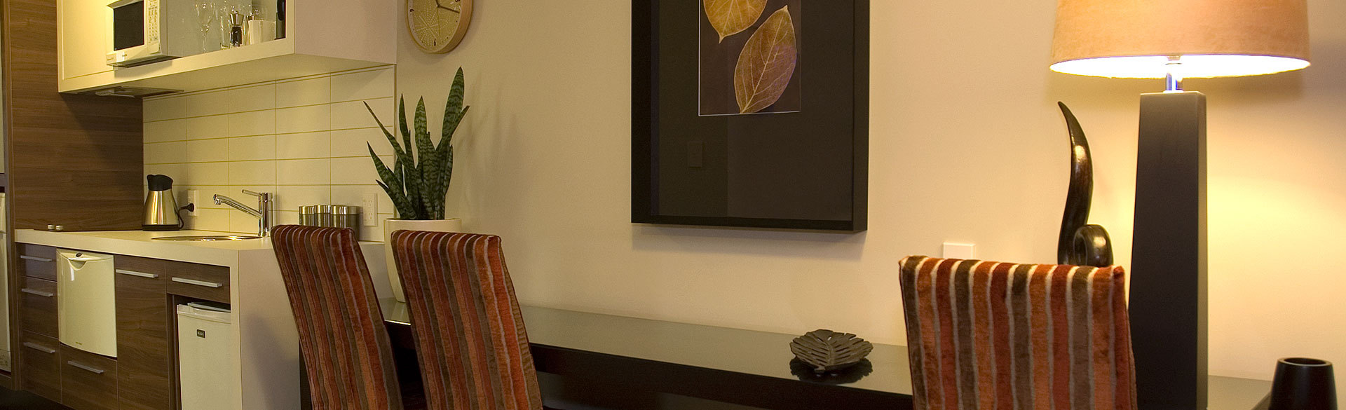 Executive suite interior at Terravive, Christchurch CBD accommodation