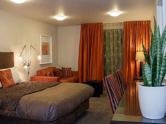 Deluxe Spa Studio suite interior at Terra Vive.
